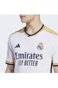 CAMISA ADIDAS REAL MADRID OFICIAL I 23/24 TORCEDOR - Branco