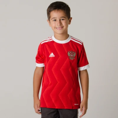 CAMISA ADIDAS RÚSSIA OFICIAL 1 2016/17 SEM NÚMERO INFANTIL - Vermelho