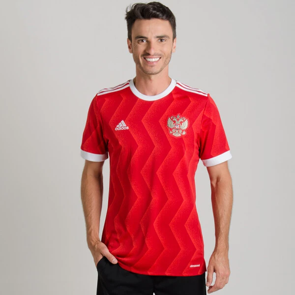 CAMISA ADIDAS RÚSSIA OFICIAL 1 2016/17 SEM NÚMERO - Vermelho