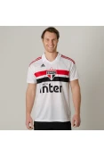 CAMISA ADIDAS SÃO PAULO OFICIAL 1 2018 SEM NÚMERO - Branco CAMISA ADIDAS SÃO PAULO OFICIAL 1 2018 SEM NÚMERO - Branco