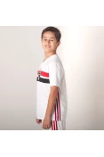 CAMISA ADIDAS SÃO PAULO OFICIAL 1 2019/20 SEM NÚMERO INFANTIL - Branco/vermelho CAMISA ADIDAS SÃO PAULO OFICIAL 1 2019/20 SEM NÚMERO INFANTIL - Branco/vermelho