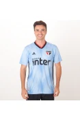 CAMISA ADIDAS SÃO PAULO OFICIAL 3 2019/20 SEM NÚMERO - Azul/preto CAMISA ADIDAS SÃO PAULO OFICIAL 3 2019/20 SEM NÚMERO - Azul/preto