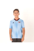 CAMISA ADIDAS SÃO PAULO OFICIAL 3 2019 SEM NÚMERO INFANTIL - Azul/preto CAMISA ADIDAS SÃO PAULO OFICIAL 3 2019 SEM NÚMERO INFANTIL - Azul/preto