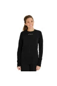 CAMISA ASICS COMPRESSÃO SEAMLESS LS FEMININA - Preto