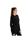 CAMISA ASICS COMPRESSÃO SEAMLESS LS FEMININA - Preto