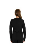 CAMISA ASICS COMPRESSÃO SEAMLESS LS FEMININA - Preto