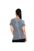 CAMISA ASICS COMPRESSÃO SEAMLESS SS FEMININA - Cinza
