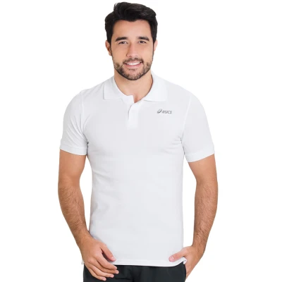 CAMISA ASICS POLO ACTIVE PIQUET MASCULINA - Branco