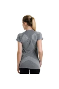 CAMISA ASICS SEAMLESS SS FEMININA - Cinza