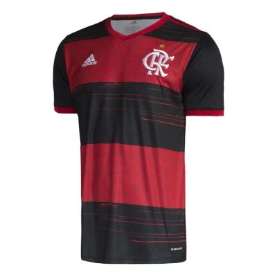 CAMISA FLAMENGO OFICIAL 1 2020/21 ADIDAS SEM NUMERO - Vermelho/preto CAMISA FLAMENGO OFICIAL 1 2020/21 ADIDAS SEM NUMERO - Vermelho/preto