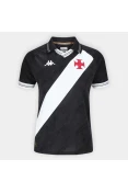 CAMISA KAPPA VASCO 2025/26 OFICIAL I FEMININA - Preto/branco