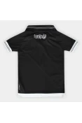 CAMISA KAPPA VASCO 2025/26 OFICIAL I INFANTIL - Preto/branco