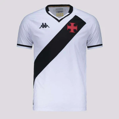 CAMISA KAPPA VASCO II JOGADOR 25/26 MASCULINO - Branco/preto