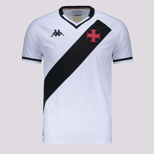CAMISA KAPPA VASCO II JOGADOR 25/26 MASCULINO - Branco/preto