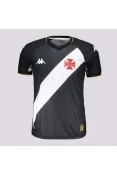 CAMISA KAPPA VASCO OFICIAL I 2023/24 SEM NÚMERO MASCULINA - Preto/branco