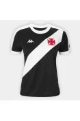CAMISA KAPPA VASCO OFICIAL I 2024 FEMININA - Preto/branco