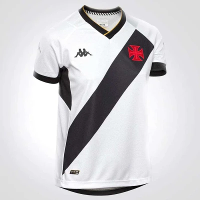 CAMISA KAPPA VASCO OFICIAL II 2023/24 FEMININA - Branco/preto