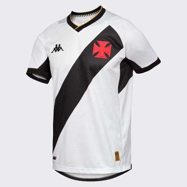 CAMISA KAPPA VASCO OFICIAL II 2023/24 INFANTIL - Branco/preto