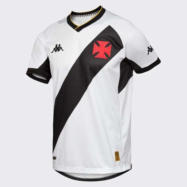 CAMISA KAPPA VASCO OFICIAL II 2023/24 MASCULINA - Branco/preto