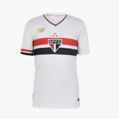 CAMISA NEW BALANCE SAO PAULO I HOME 2025/26 INFANTIL - Branco