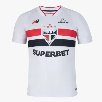 CAMISA NEW BALANCE SÃO PAULO I TORCEDOR 26/27 MASCULINA - Branco