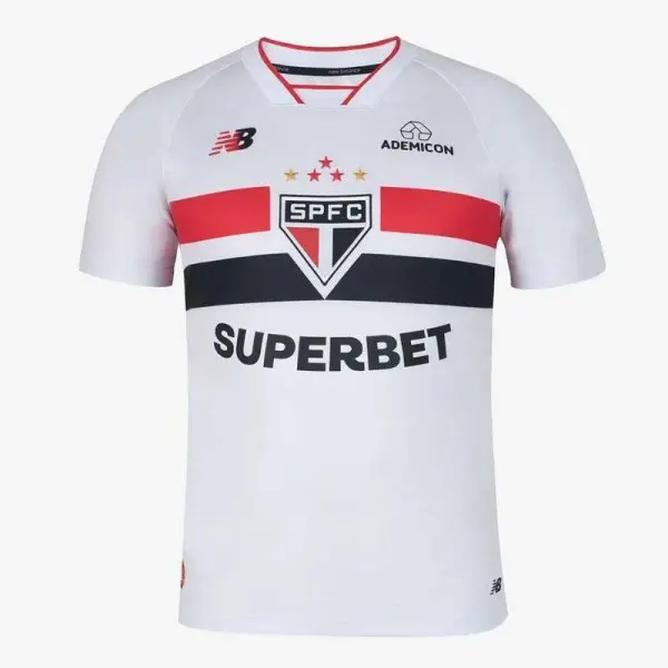 CAMISA NEW BALANCE SÃO PAULO I TORCEDOR 26/27 MASCULINA - Branco