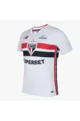 CAMISA NEW BALANCE SÃO PAULO I TORCEDOR 26/27 MASCULINA - Branco CAMISA NEW BALANCE SÃO PAULO I TORCEDOR 26/27 MASCULINA - Branco