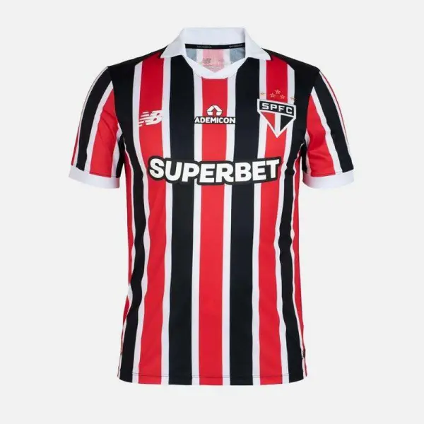 CAMISA NEW BALANCE SAO PAULO II TORCEDOR 2026/27 MASCULINA - Vermelho/preto
