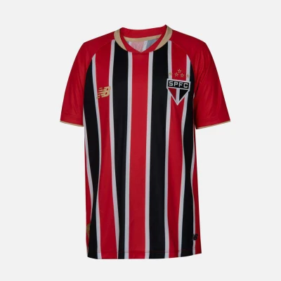 CAMISA NEW BALANCE SAO PAULO II TORCEDOR INFANTIL - Vermelho/preto