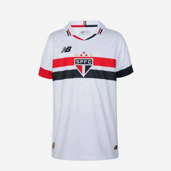 CAMISA NEW BALANCE SÃO PAULO OFICIAL I 2024/25 INFANTIL - Branco