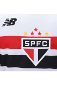 CAMISA NEW BALANCE SÃO PAULO OFICIAL I 2024/25 TORCEDOR MASCULINA - Branco CAMISA NEW BALANCE SÃO PAULO OFICIAL I 2024/25 TORCEDOR MASCULINA - Branco