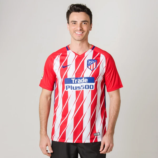 CAMISA NIKE ATLETICO DE MADRID OFICIAL 1 2017/18 SEM NUMERO - Vermelho/branco CAMISA NIKE ATLETICO DE MADRID OFICIAL 1 2017/18 SEM NUMERO - Vermelho/branco