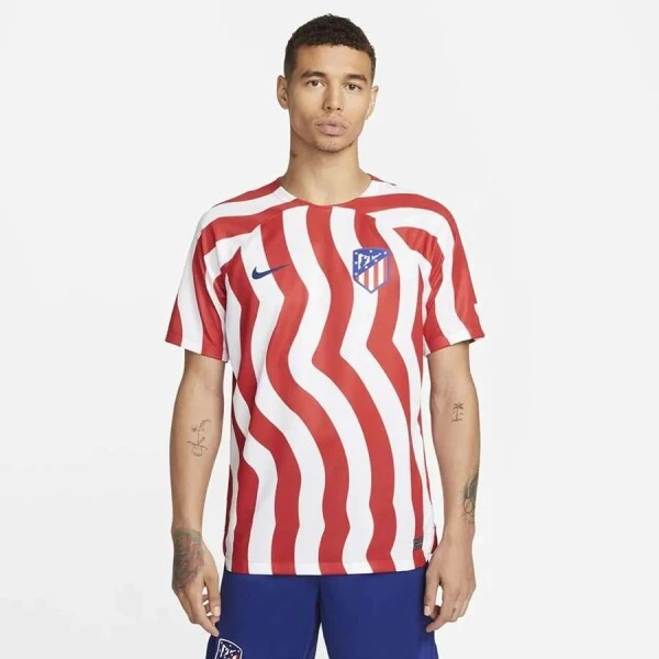CAMISA NIKE ATLÉTICO DE MADRID OFICIAL I 2022/23 TORCEDOR - Vermelho/branco CAMISA NIKE ATLÉTICO DE MADRID OFICIAL I 2022/23 TORCEDOR - Vermelho/branco
