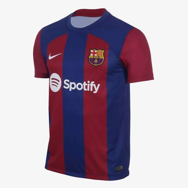 CAMISA NIKE BARCELONA I 2023/24 JOGADOR MASCULINA - Azul/bordo