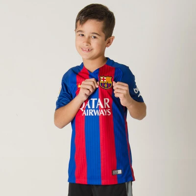 CAMISA NIKE BARCELONA OFICIAL 1 2016/17 SEM NÚMERO INFANTIL - Azul/vermelho CAMISA NIKE BARCELONA OFICIAL 1 2016/17 SEM NÚMERO INFANTIL - Azul/vermelho