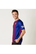 CAMISA NIKE BARCELONA OFICIAL 1 2017/18 SEM NÚMERO - Azul/bordo CAMISA NIKE BARCELONA OFICIAL 1 2017/18 SEM NÚMERO - Azul/bordo
