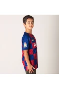 CAMISA NIKE BARCELONA OFICIAL 1 2019/20 SEM NÚMERO INFANTIL - Marinho/bordo CAMISA NIKE BARCELONA OFICIAL 1 2019/20 SEM NÚMERO INFANTIL - Marinho/bordo