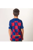 CAMISA NIKE BARCELONA OFICIAL 1 2019/20 SEM NÚMERO INFANTIL - Marinho/bordo CAMISA NIKE BARCELONA OFICIAL 1 2019/20 SEM NÚMERO INFANTIL - Marinho/bordo
