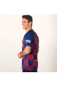 CAMISA NIKE BARCELONA OFICIAL 1 2019/20 SEM NÚMERO - Marinho/bordo CAMISA NIKE BARCELONA OFICIAL 1 2019/20 SEM NÚMERO - Marinho/bordo