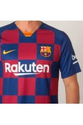 CAMISA NIKE BARCELONA OFICIAL 1 2019/20 SEM NÚMERO - Marinho/bordo CAMISA NIKE BARCELONA OFICIAL 1 2019/20 SEM NÚMERO - Marinho/bordo