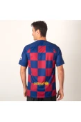 CAMISA NIKE BARCELONA OFICIAL 1 2019/20 SEM NÚMERO - Marinho/bordo CAMISA NIKE BARCELONA OFICIAL 1 2019/20 SEM NÚMERO - Marinho/bordo
