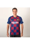 CAMISA NIKE BARCELONA OFICIAL 1 2019/20 SEM NÚMERO - Marinho/bordo CAMISA NIKE BARCELONA OFICIAL 1 2019/20 SEM NÚMERO - Marinho/bordo