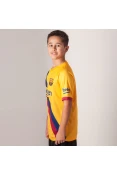 CAMISA NIKE BARCELONA OFICIAL 2 2019/20 SEM NÚMERO INFANTIL - Amarelo CAMISA NIKE BARCELONA OFICIAL 2 2019/20 SEM NÚMERO INFANTIL - Amarelo