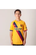 CAMISA NIKE BARCELONA OFICIAL 2 2019/20 SEM NÚMERO INFANTIL - Amarelo CAMISA NIKE BARCELONA OFICIAL 2 2019/20 SEM NÚMERO INFANTIL - Amarelo