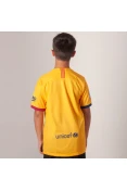 CAMISA NIKE BARCELONA OFICIAL 2 2019/20 SEM NÚMERO INFANTIL - Amarelo CAMISA NIKE BARCELONA OFICIAL 2 2019/20 SEM NÚMERO INFANTIL - Amarelo