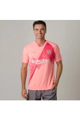CAMISA NIKE BARCELONA OFICIAL 3 2018/19 SEM NÚMERO JOGADOR - Rosa CAMISA NIKE BARCELONA OFICIAL 3 2018/19 SEM NÚMERO JOGADOR - Rosa