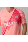 CAMISA NIKE BARCELONA OFICIAL 3 2018/19 SEM NÚMERO JOGADOR - Rosa CAMISA NIKE BARCELONA OFICIAL 3 2018/19 SEM NÚMERO JOGADOR - Rosa