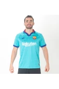 CAMISA NIKE BARCELONA OFICIAL 3 2019/20 SEM NÚMERO - Verde/marinho CAMISA NIKE BARCELONA OFICIAL 3 2019/20 SEM NÚMERO - Verde/marinho