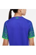 CAMISA NIKE BRASIL OF II 2022/23 INFANTIL TORCEDOR PRO - Azul