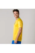 CAMISA NIKE BRASIL OFICIAL 1 2018 SEM NÚMERO - Amarelo CAMISA NIKE BRASIL OFICIAL 1 2018 SEM NÚMERO - Amarelo